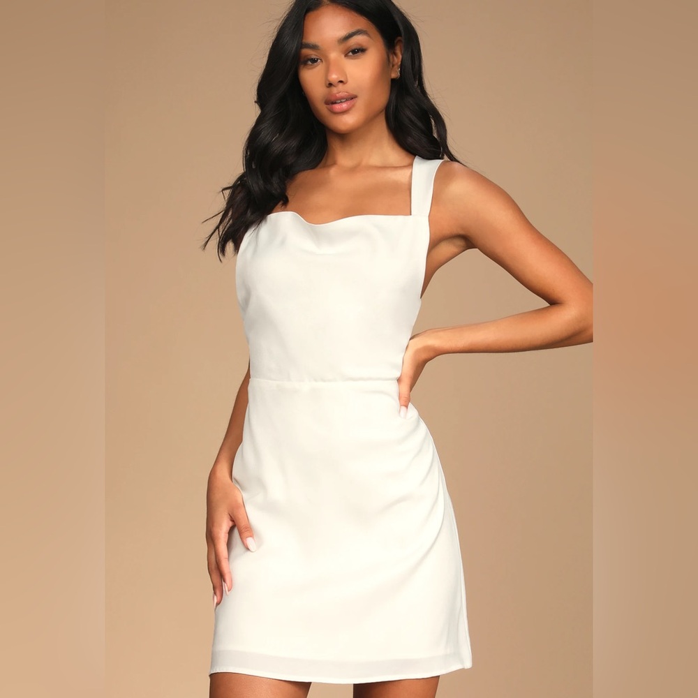 Lulus Twist Back Mini Dress